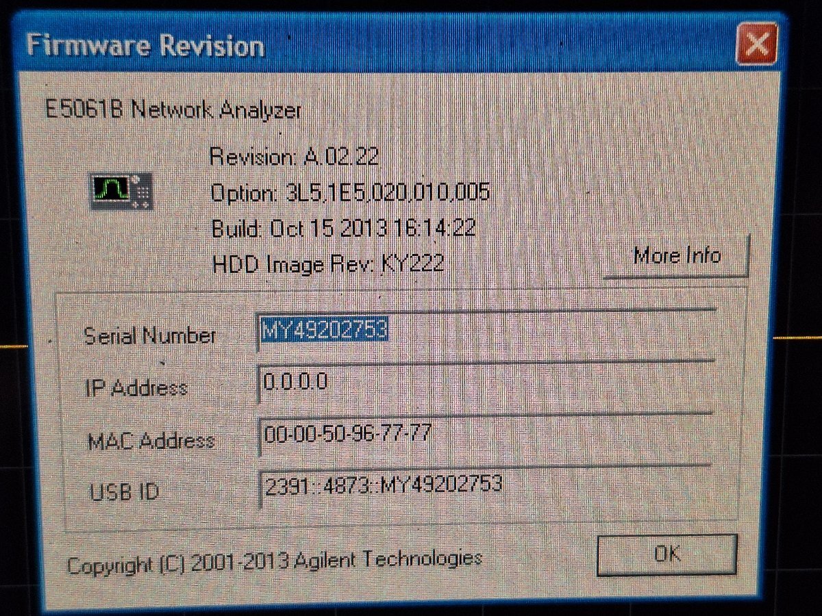 Agilent E5061B Network Analyzer 5Hz-3GHz [k1229738986]