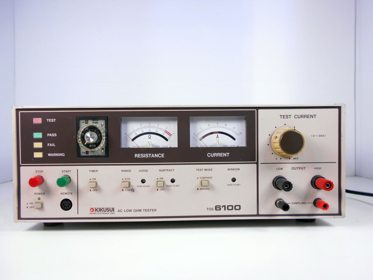 Kikusui TOS6100 AC Earth Continuity Tester 0-30A [w1230689025]