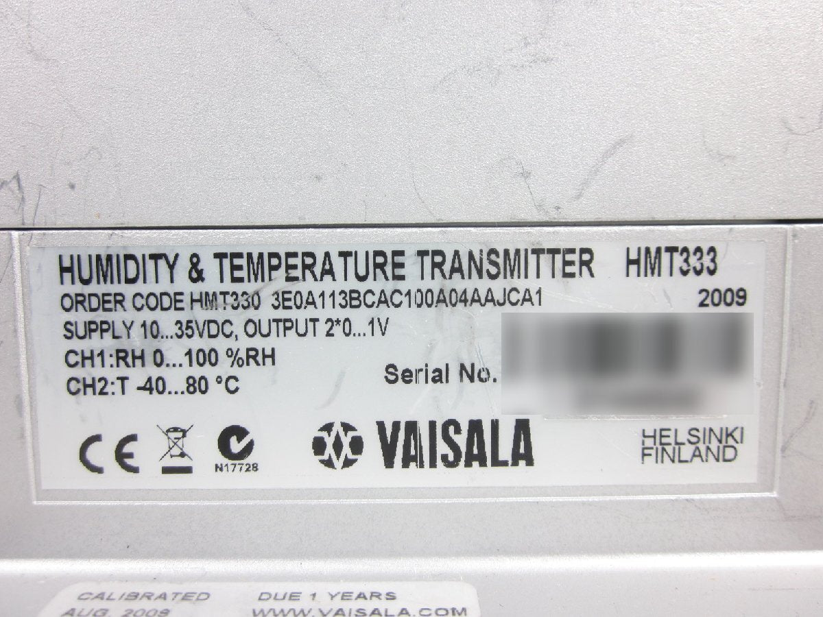 Vaisala HMT333 Temperature and Humidity Sensor 0-100%RH [f1230687209]