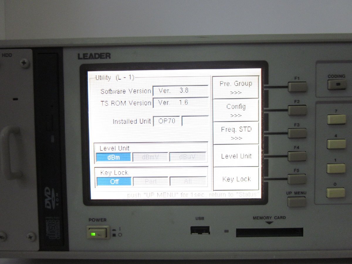Leader Electronics LG3802 ISDB-T Signal Generator 860MHz [v1230699654]
