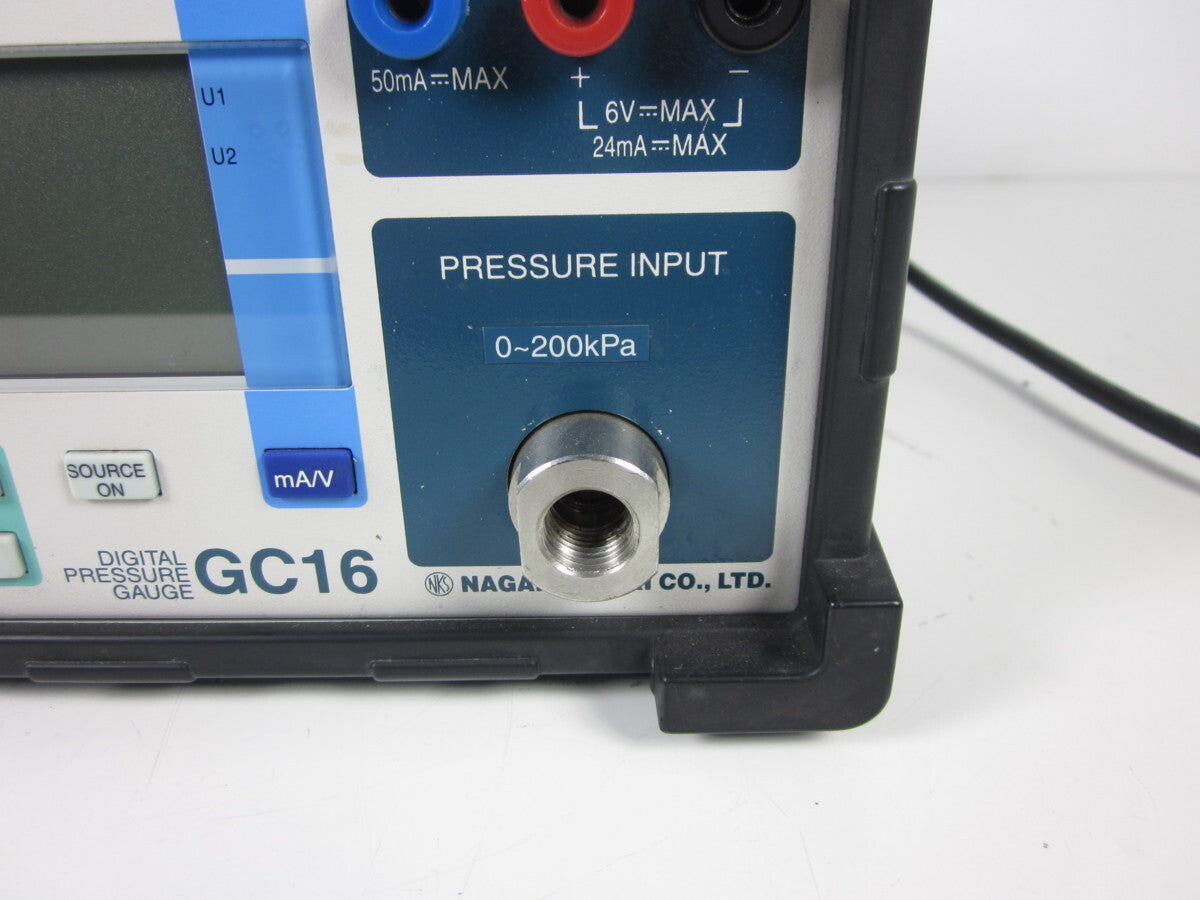 Nagano Keiki GC16 Precision Digital Pressure Gauge 0-200kPa [s1230695715]