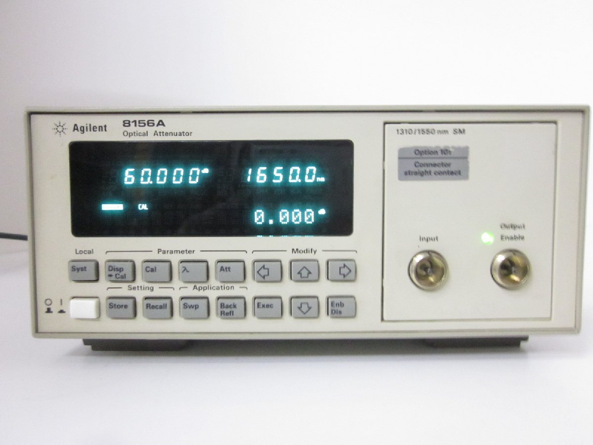 Agilent 8156A Optical Attenuator 60dB 1200-1650nm [q1230681484]