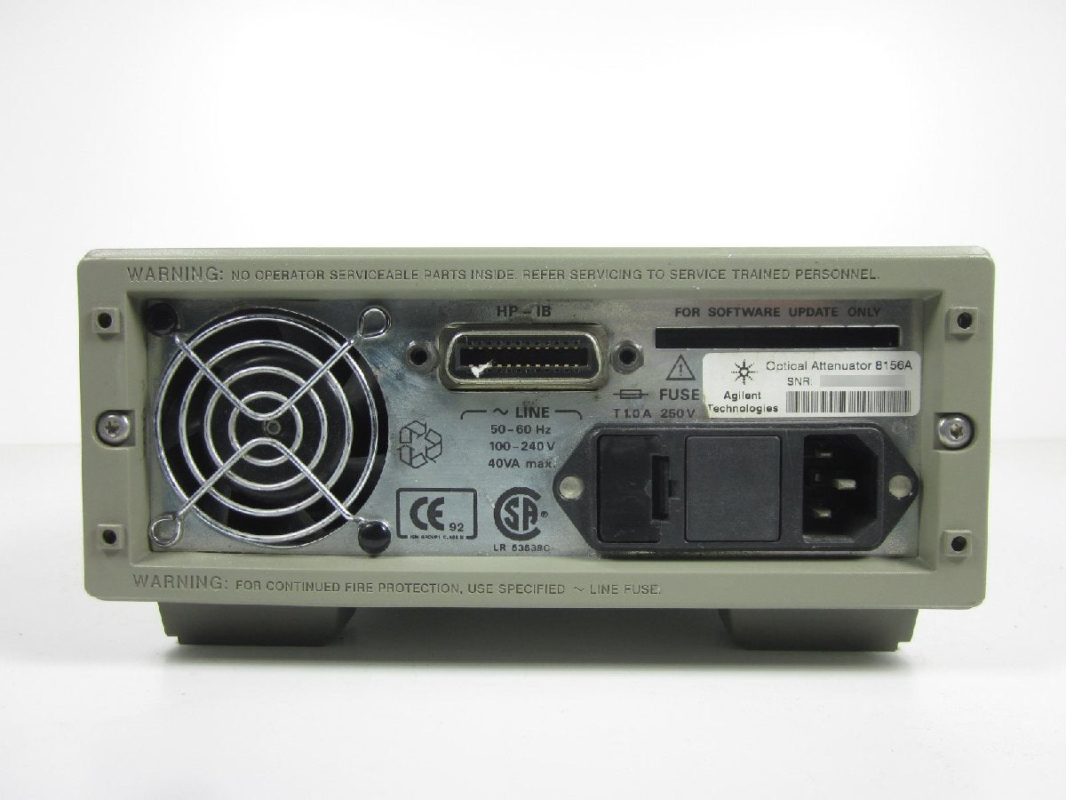 Agilent 8156A Optical Attenuator 60dB 1200-1650nm [q1230681484]