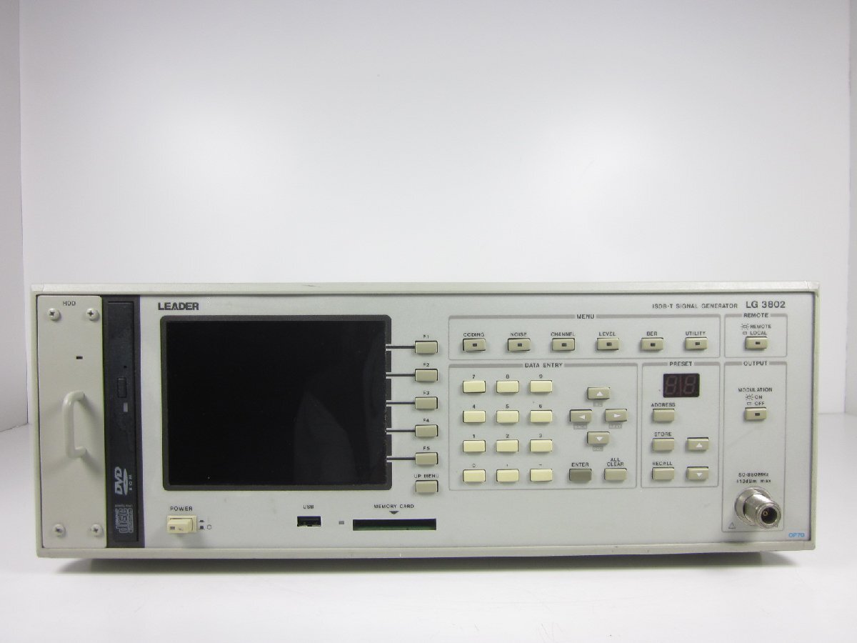 Leader Electronics LG3802 ISDB-T Signal Generator 860MHz [c1230691121]