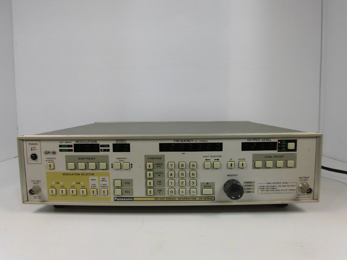 Panasonic VP-8191A FM/AM Signal Generator 135MHz [c1230688888]