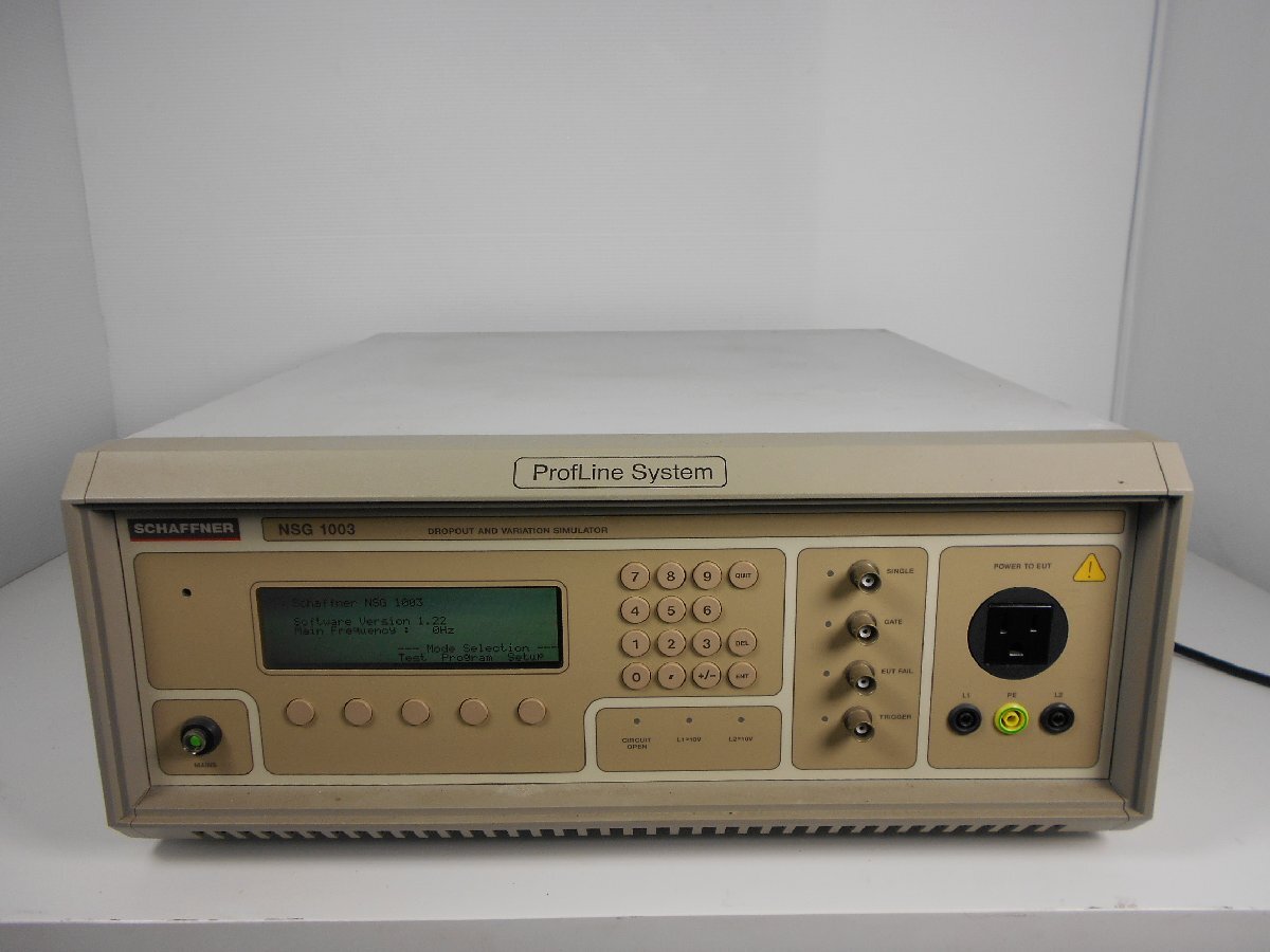 Schaffner NSG1003 ProfLine Single Phase Power Simulator [s1230693922]