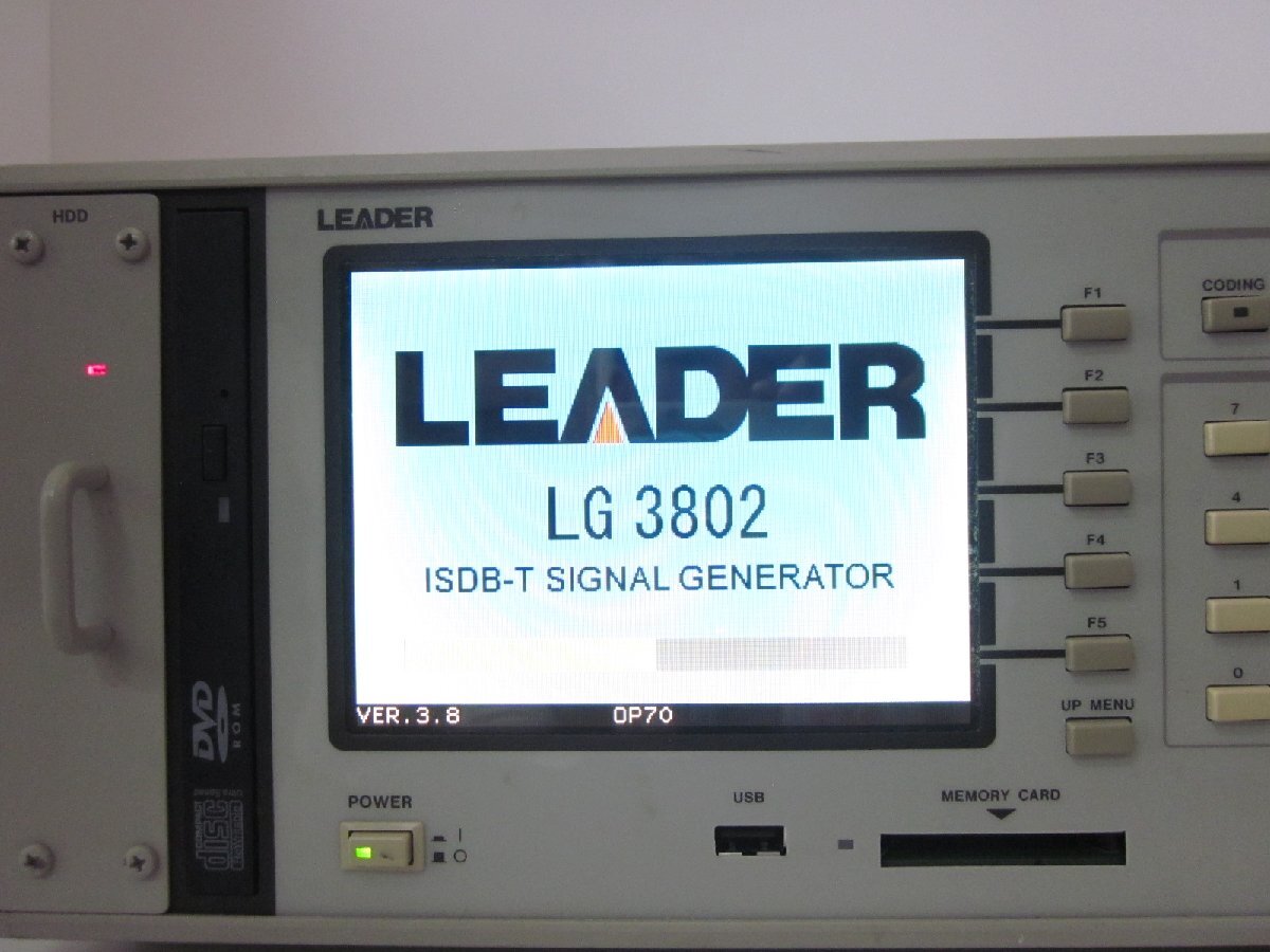 Leader Electronics LG3802 ISDB-T Signal Generator 860MHz [c1230691121]