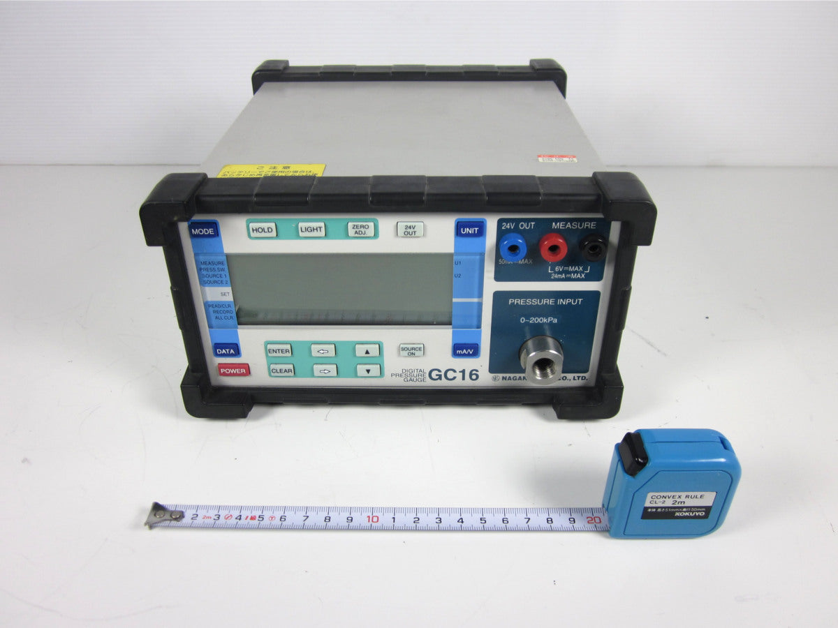 Nagano Keiki GC16 Precision Digital Pressure Gauge 0-200kPa [s1230695715]