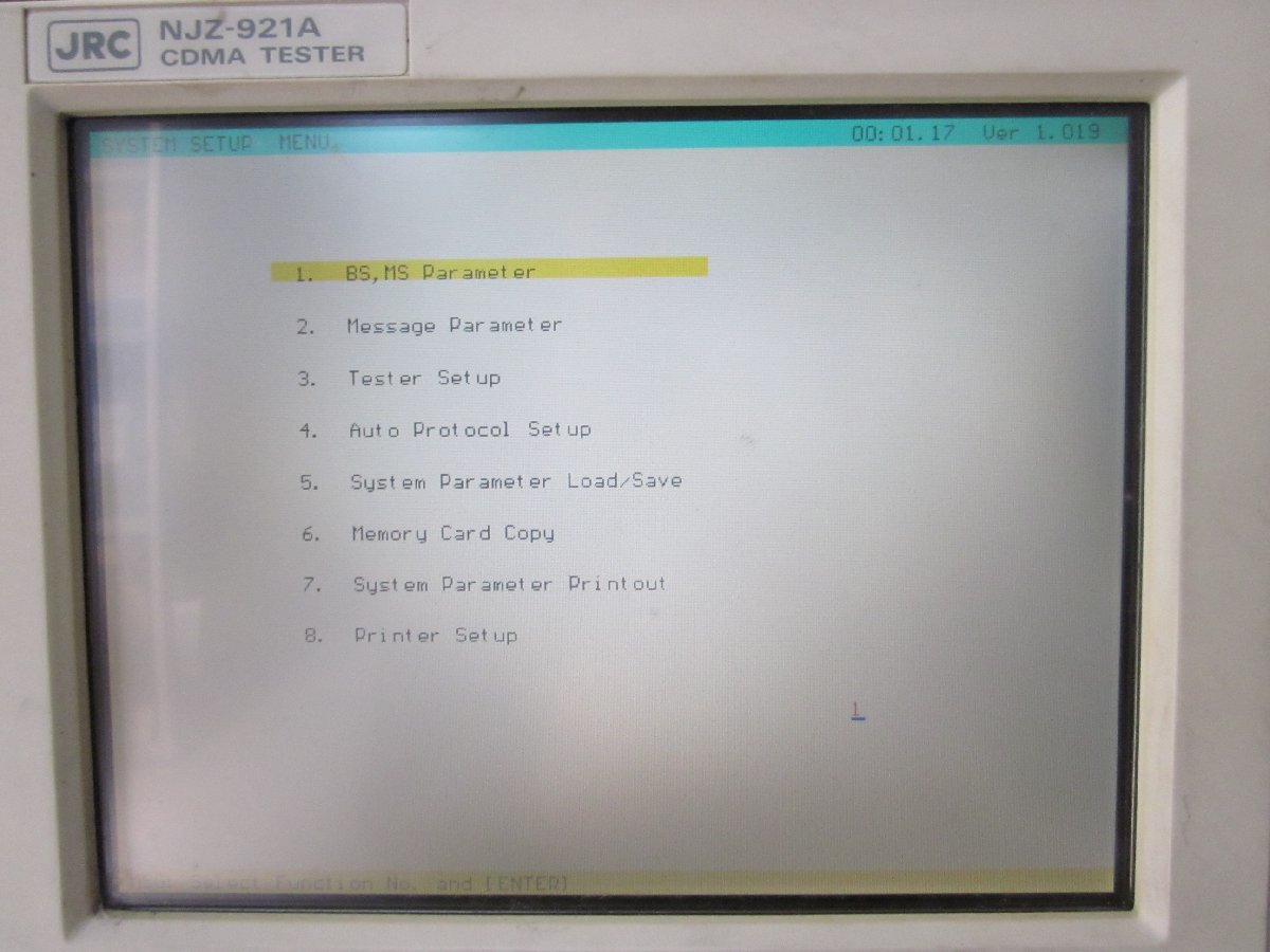 JRC NJZ921A CDMA Service Tester CODEC/LOOP BACK [c1230689284]