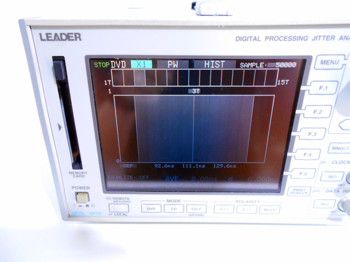 Leader LE1875 DVD/CD Jitter Analyzer [q1230811013]