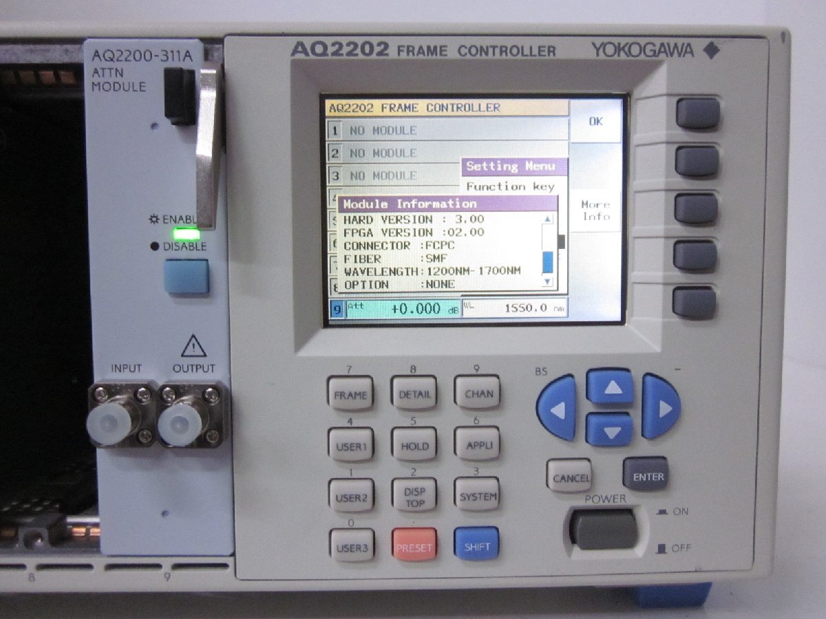Yokogawa AQ2200-311A Optical Attenuator Module 60dB 1200-1700nm [j1230817465]