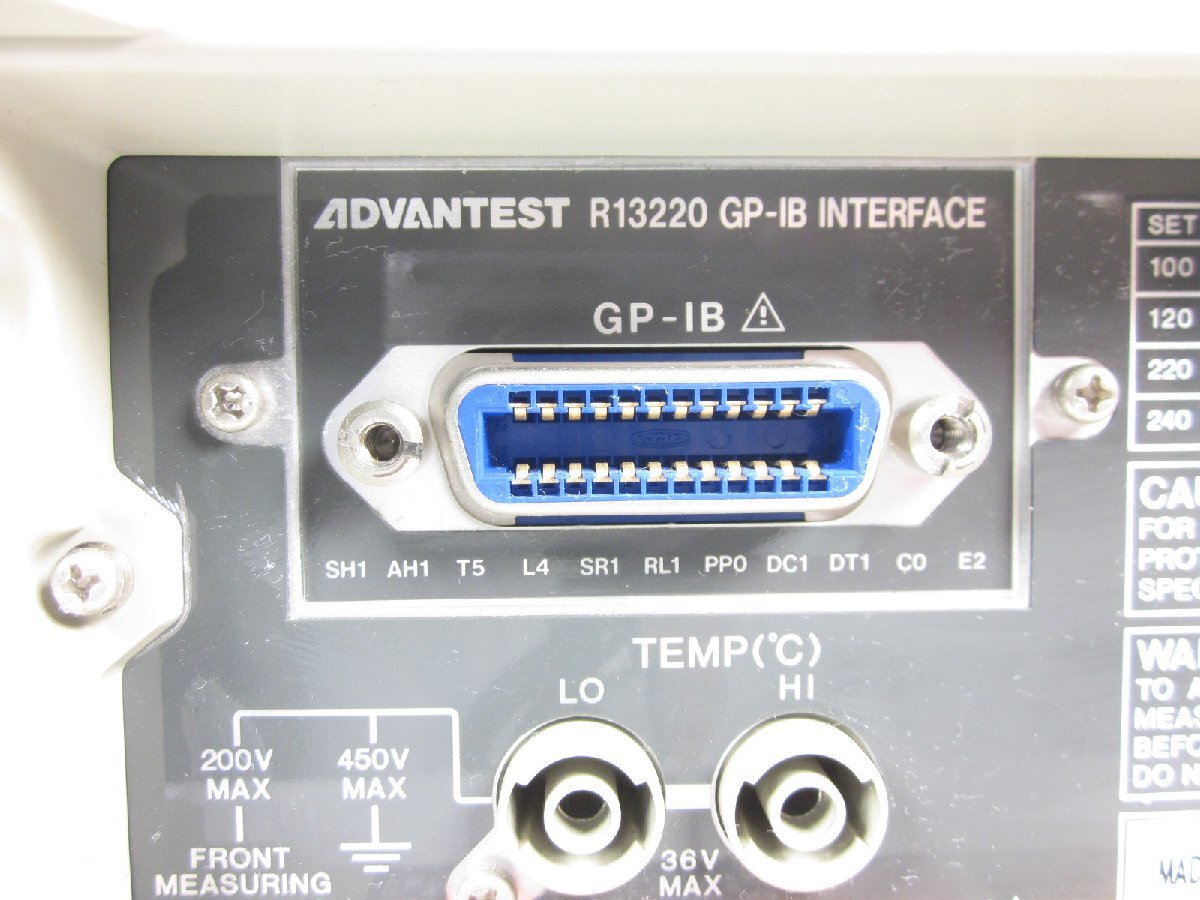 Advantest R6452A Digital Multimeter 5.5 Digit with Dual Input [w1230816161]