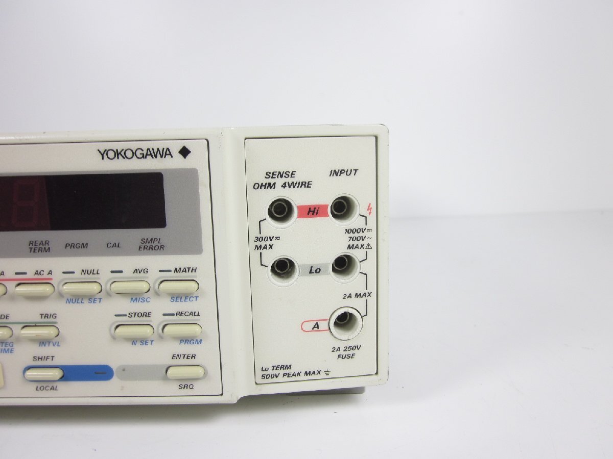 Yokogawa 7562-01-C-1/B Digital Multimeter 6.5 Digit 4-Wire Resistance Measurement [x1230804328]