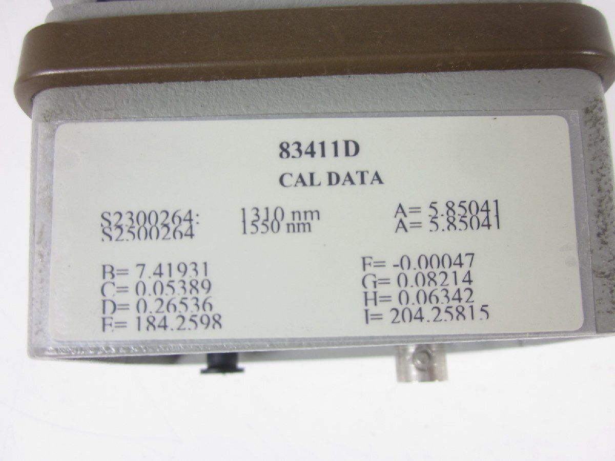 Agilent 83411D Optical Receiver Module 3kHz-6GHz 1300-1550nm [w1230816806]