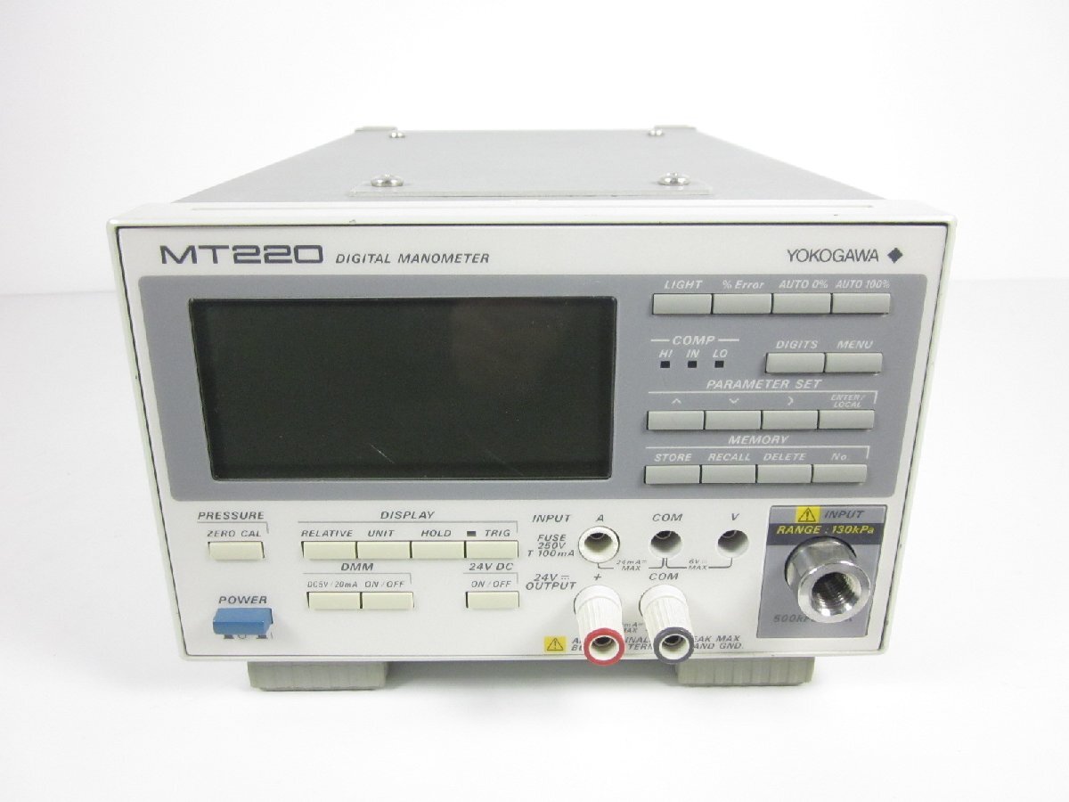Yokogawa MT220 Digital Manometer 130kPa [k1230820953]
