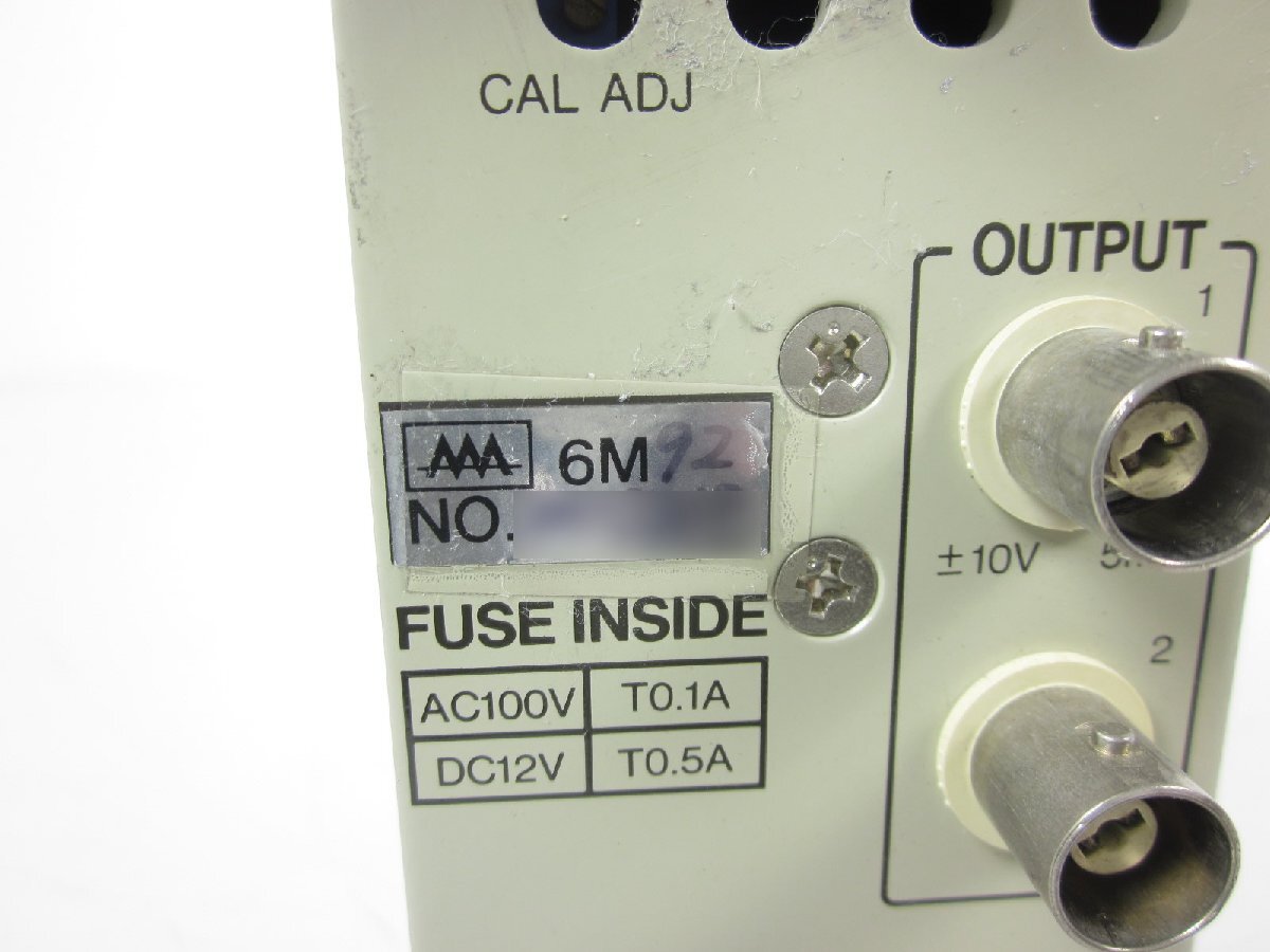NEC 6M92 DC Strain Amplifier Unit for 43721/7796/7797/7798/7799/7902 [f1230812966]