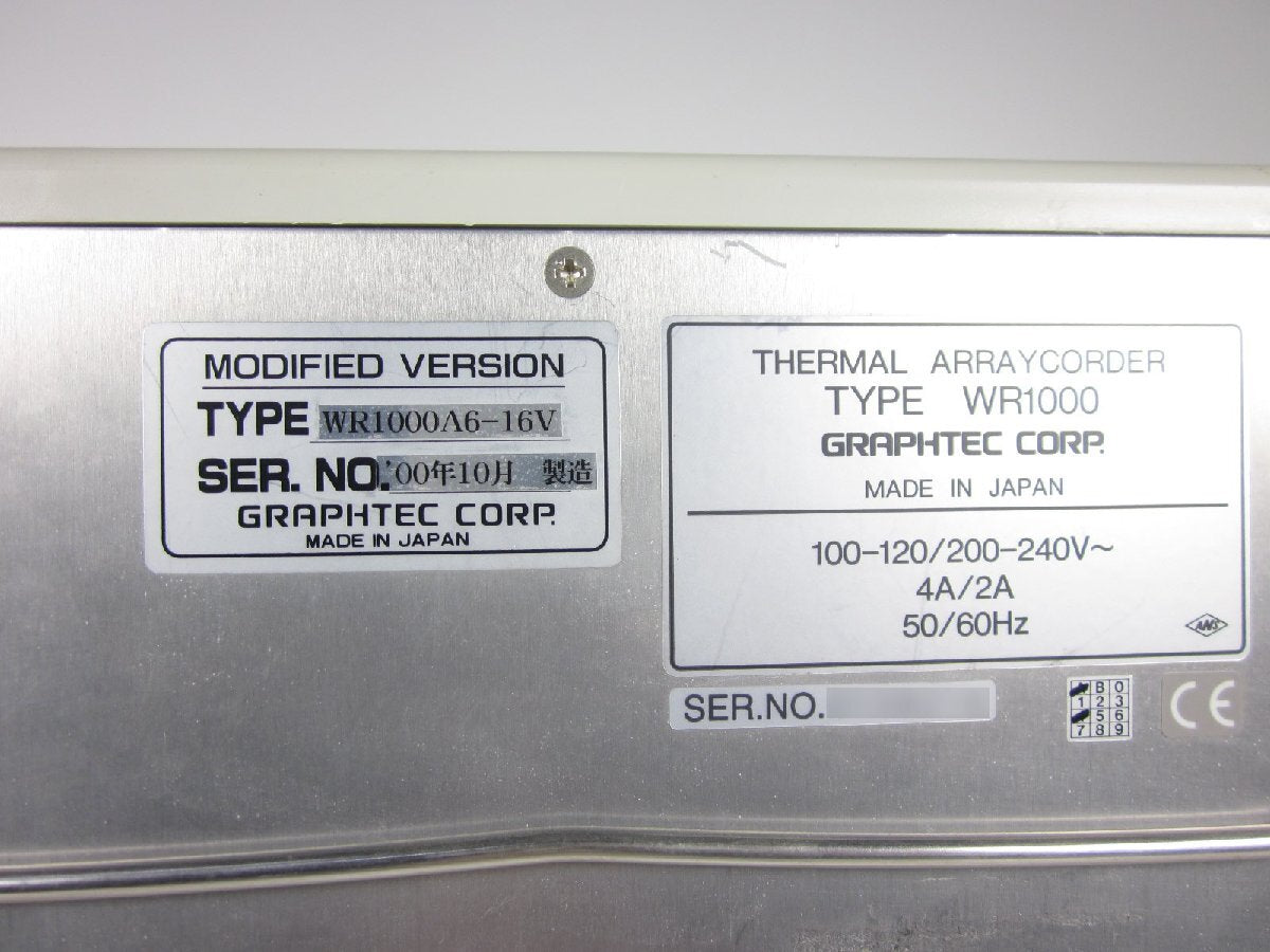 Graphtec WR1000-16T Thermal Array Recorder 16CH [f1230803948]