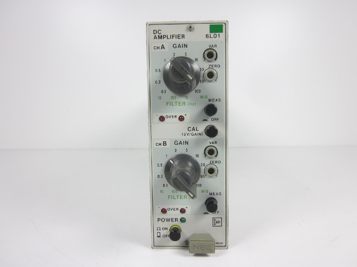 NEC 6L01 DC Amplifier 2ch Gain 0.1-100 DC-5kHz [v1230816440]