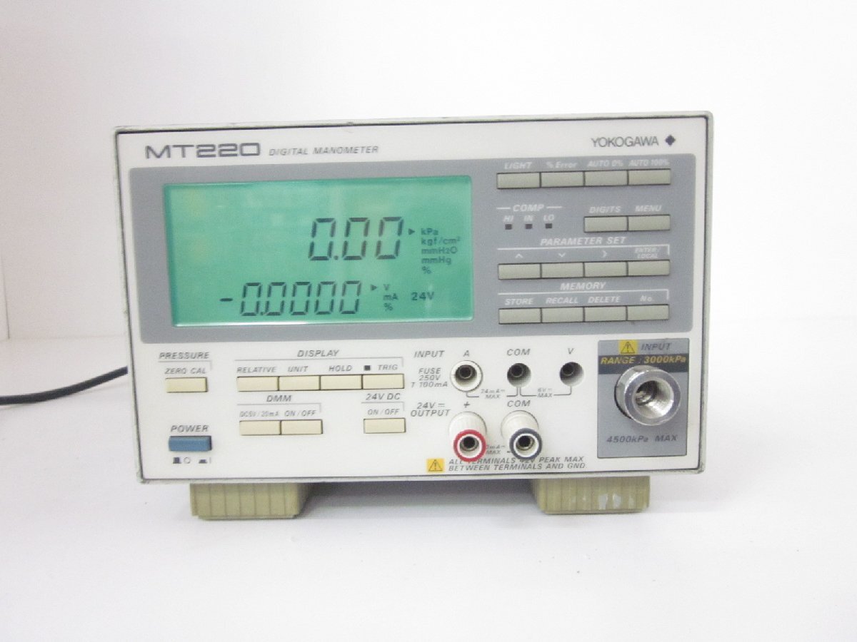 Yokogawa MT220 Digital Pressure Gauge 3000kPa [t1230813372]