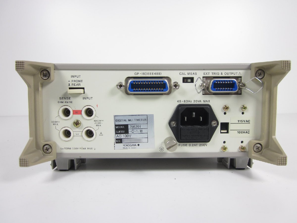Yokogawa 7562-01-C-1/B Digital Multimeter 6.5 Digit 4-Wire Resistance Measurement [x1230804328]