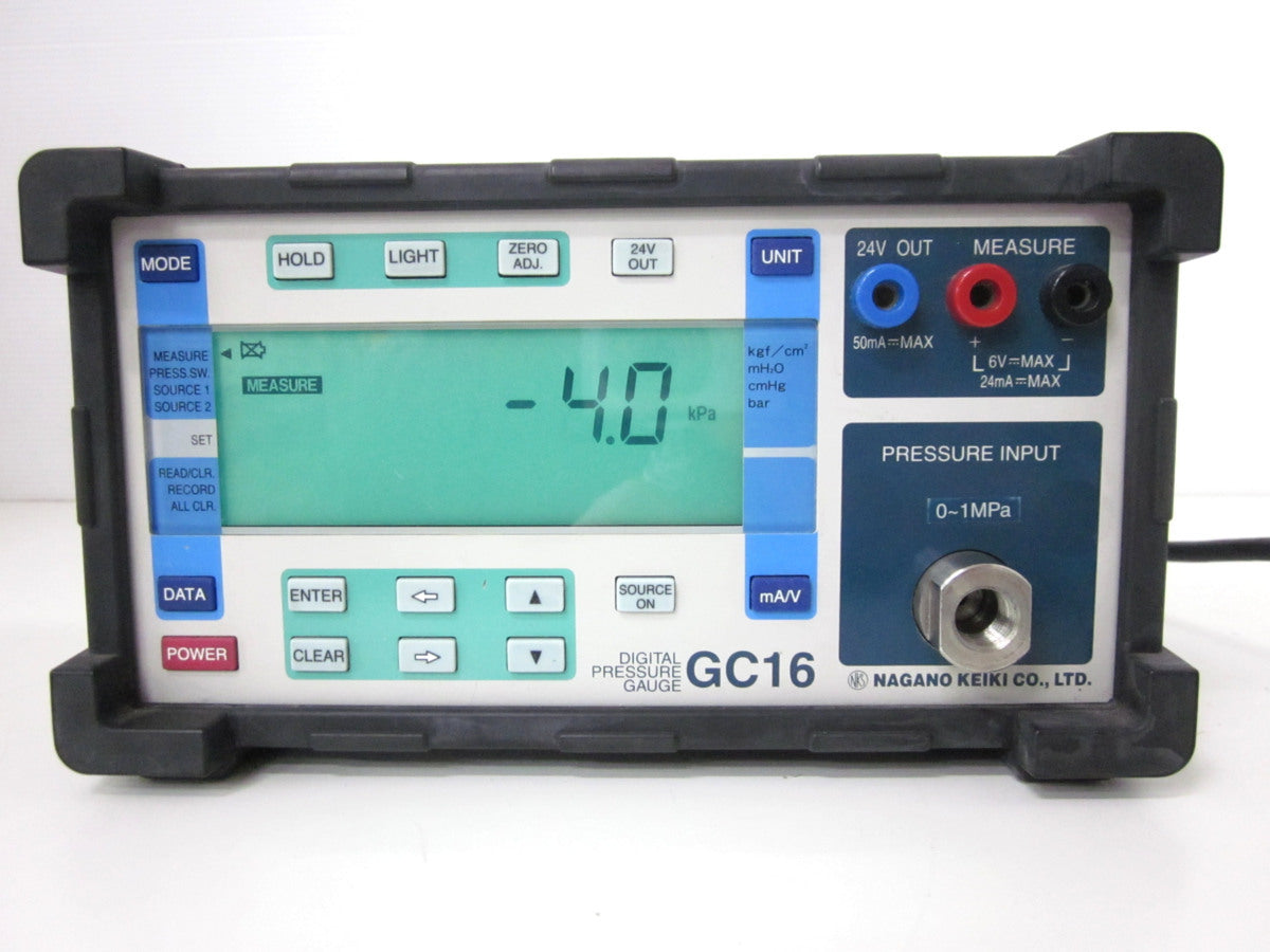 Nagano Keiki GC16 Precision Digital Gauge Pressure Meter 0-1MPa [n1230820957]