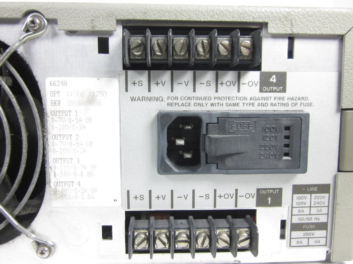 HP 6624A DC Power Supply 0-20V 0-2A 0-7V 0-5A 0-50V 0-0.8A [s1230816187]