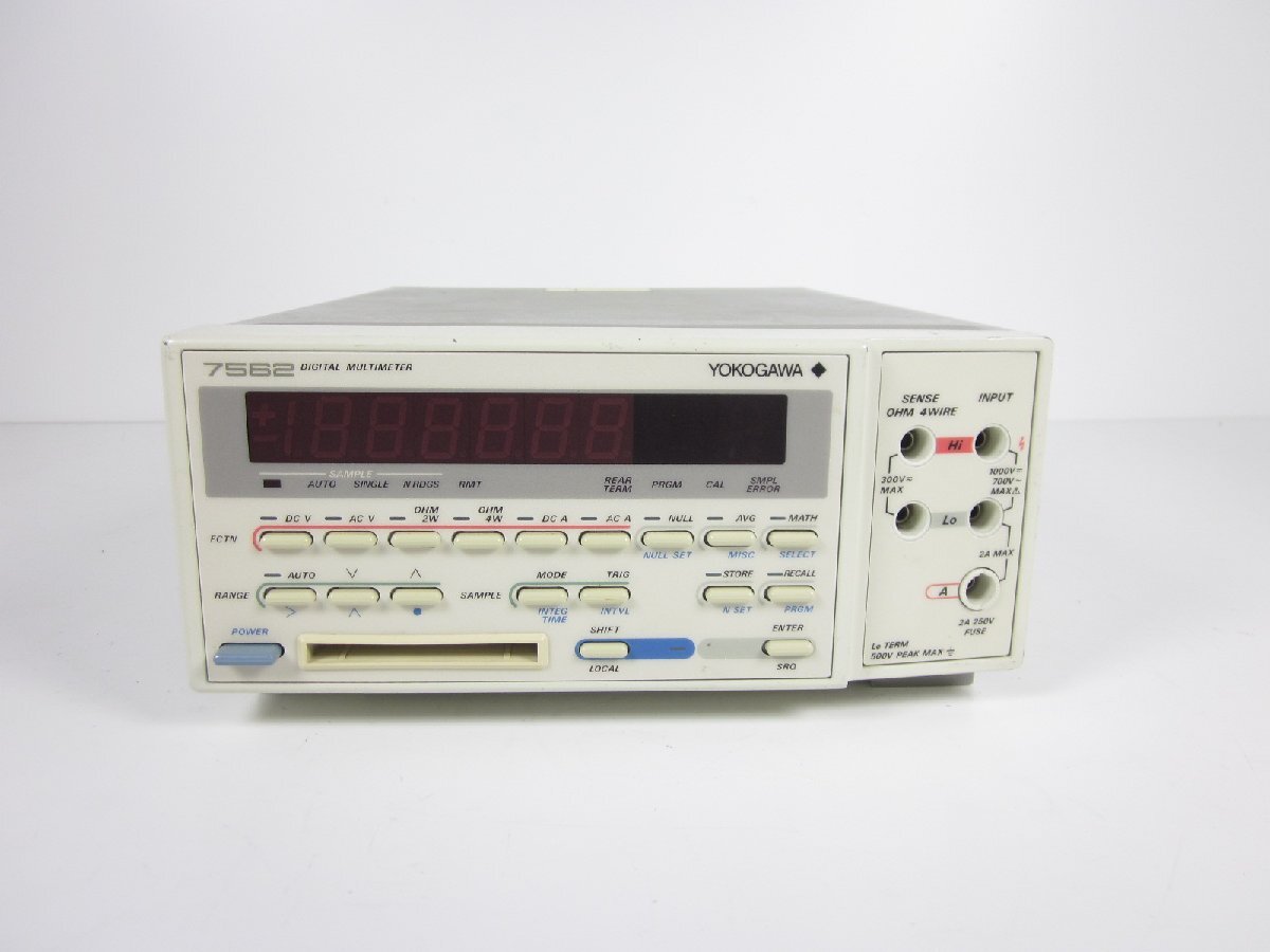 Yokogawa 7562-01-C-1/B Digital Multimeter 6.5 Digit 4-Wire Resistance Measurement [x1230804328]