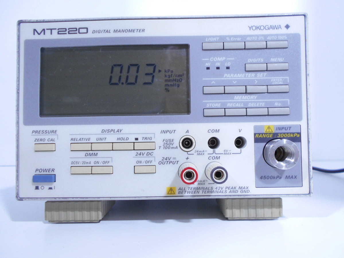 Yokogawa MT220 Digital Manometer 3000kPa [g1230812373]