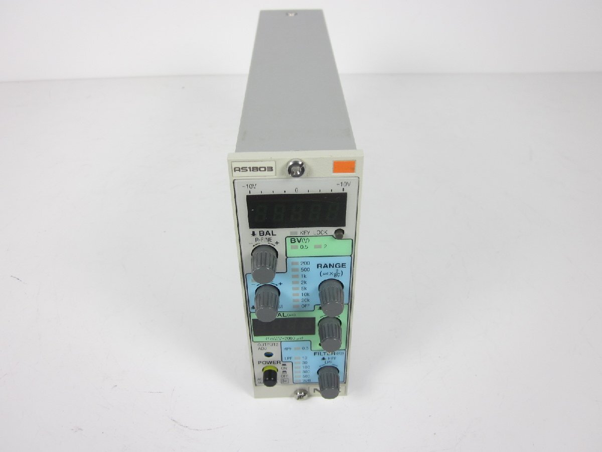NEC AS1803 Strain Amplifier Signal Conditioner 1ch DC-2kHz [p1230816077]
