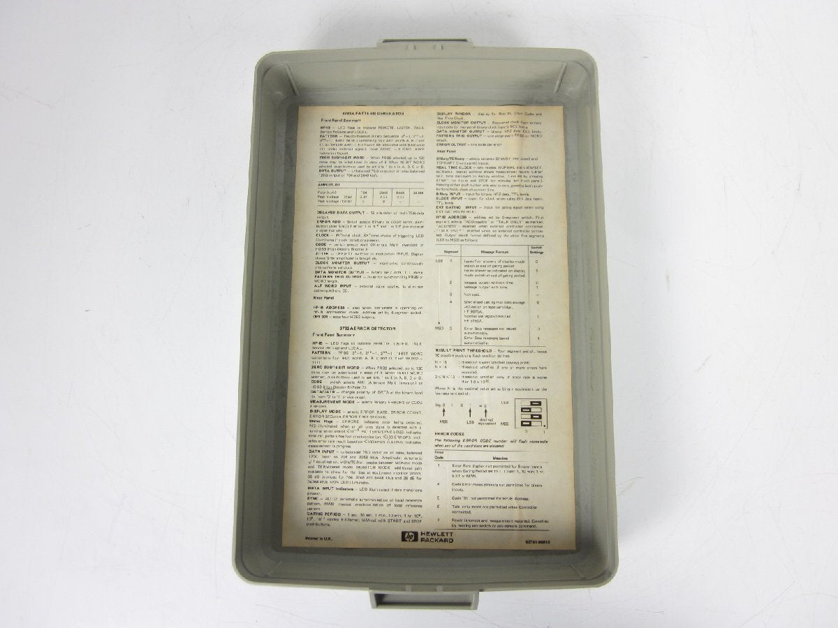 HP 3781A Pattern Generator [x1230810104]
