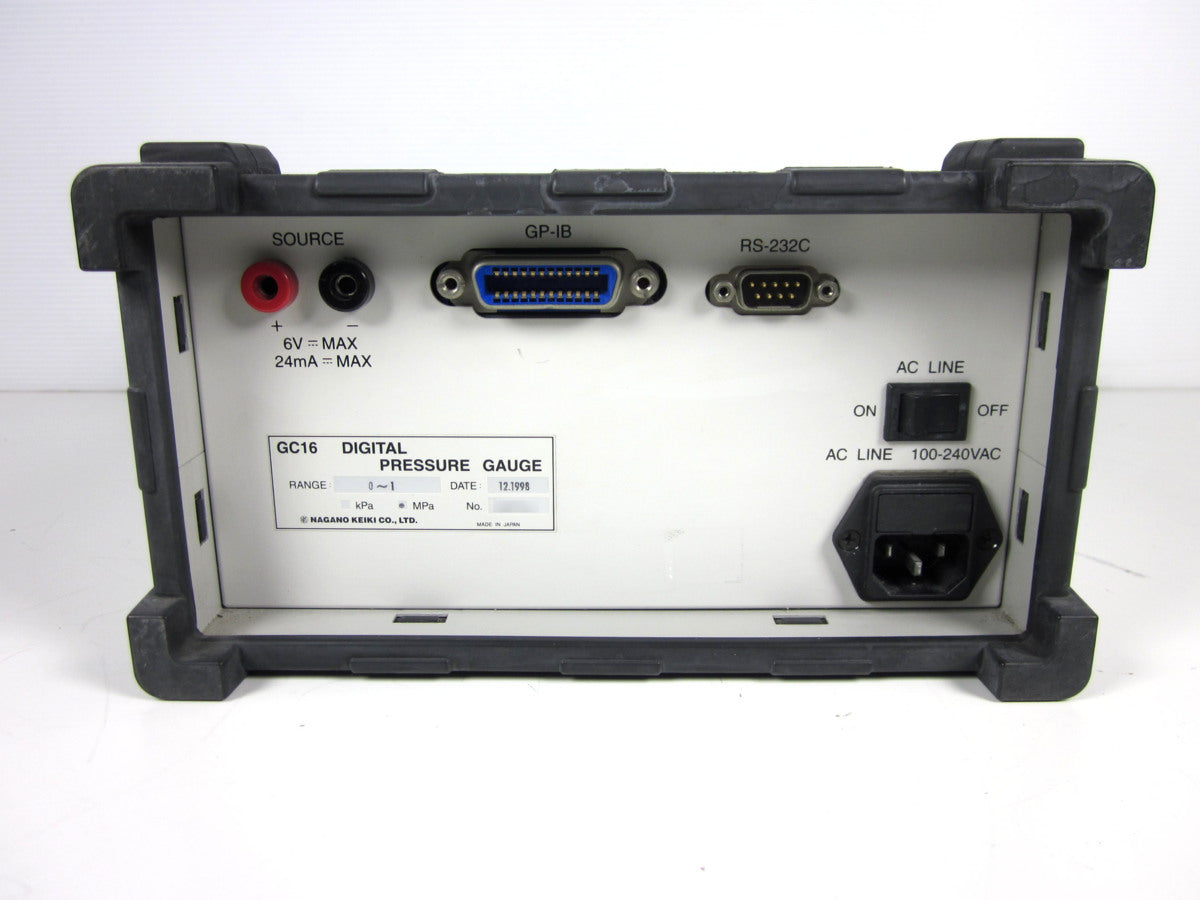 Nagano Keiki GC16 Precision Digital Gauge Pressure Meter 0-1MPa [n1230820957]