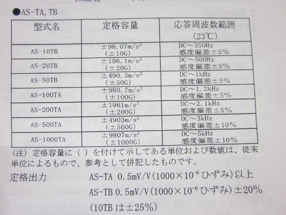 Kyowa AS-20TB Triaxial Accelerometer [o1230818969]
