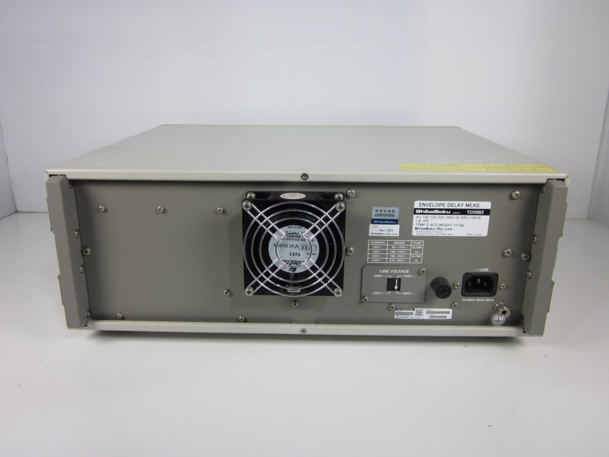 Shibasoku TD20B2 Video Delay Distortion Meter [b1230808589]