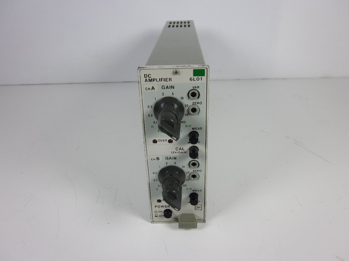 NEC 6L01 DC Amplifier 2ch Gain 0.1-100 DC-5kHz [o1230814749]