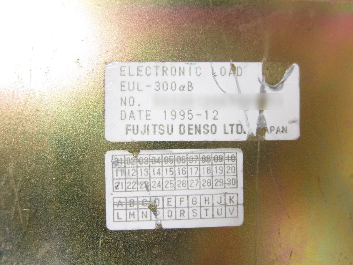 Fujitsu Denso EUL-300 Electronic Load 120V 60A 300W [x1230805429]