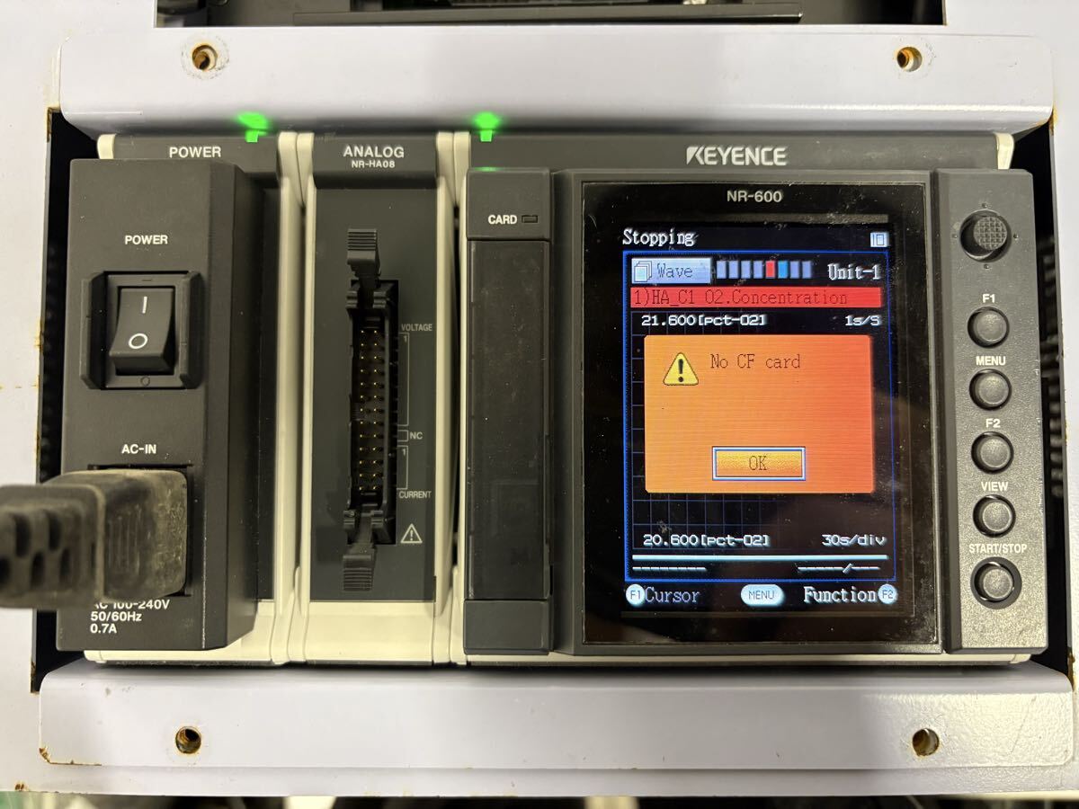 Keyence NR-600 NR-HA08 NR-U60 Data Acquisition System [f1230948799]