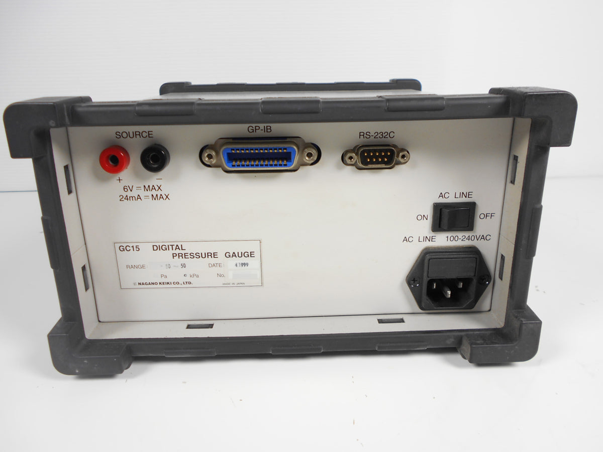 Nagano Keiki GC15-161-4 Precision Digital Pressure Gauge -50 to +50kPa [p1231124731]