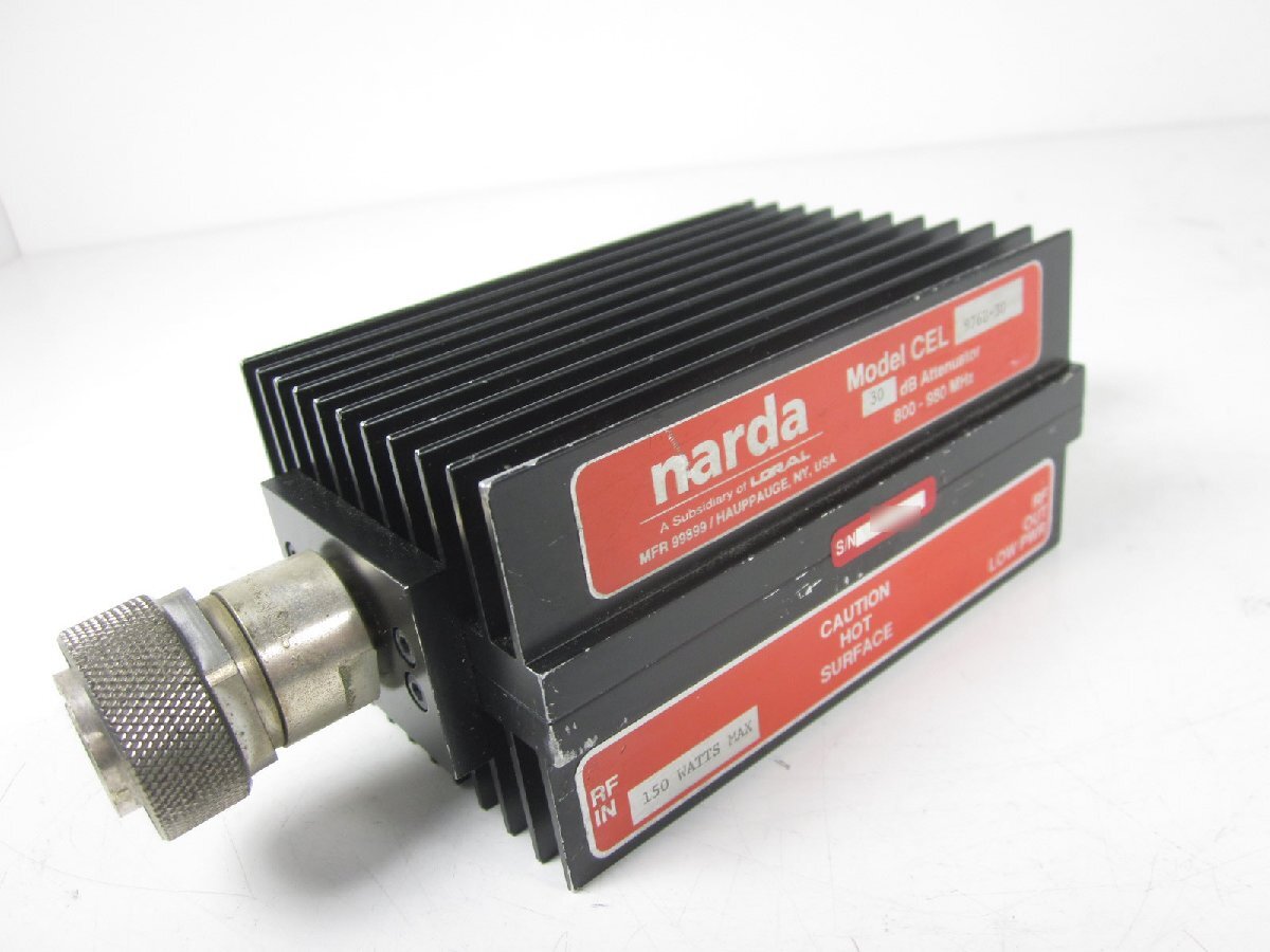 Narda CEL976B-30 High Power Coaxial Fixed Attenuator 30dB 800-980MHz 150W [h1231122680]