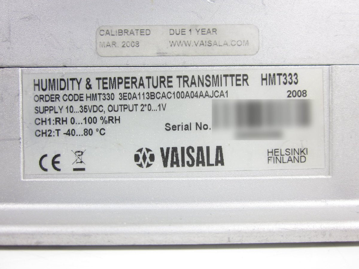 Vaisala HMT333 Temperature and Humidity Sensor -40 to 80C [g1231118032]