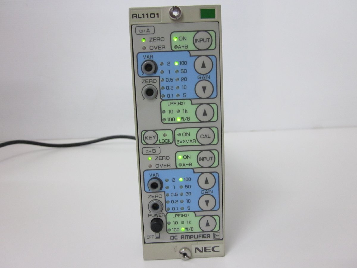 NEC AL1101 Isolation DC Amplifier 2ch Gain 0.1-100 Steps DC-10kHz [h1231119897]