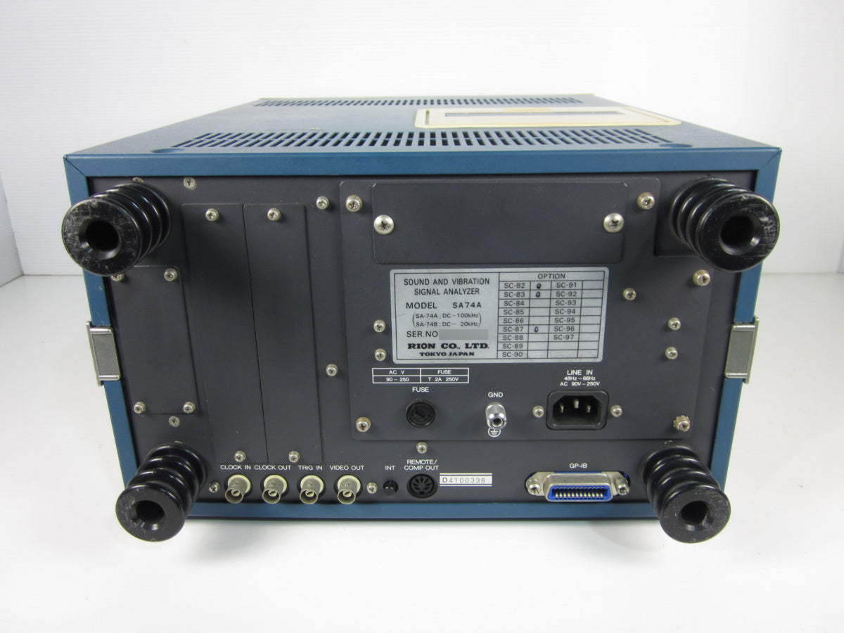 Rion SA74A Dual Channel Sound and Vibration Analyzer [j1231128110]