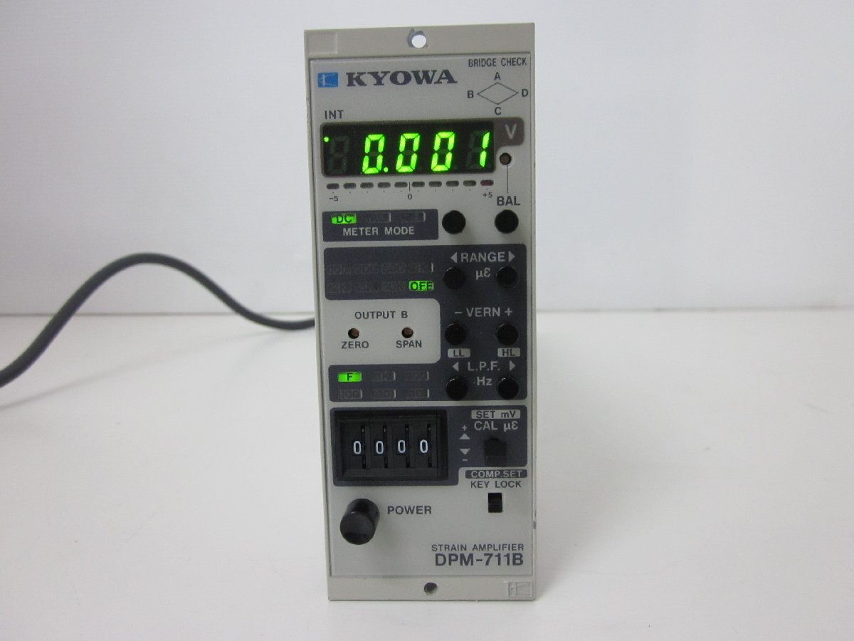 Kyowa DPM711B Dynamic Strain Amplifier 1ch DC-2.5kHz [e1231131231]