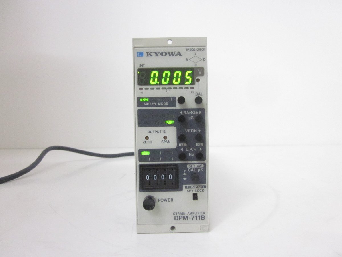 KYOWA DPM-711B Strain Amplifier Signal Conditioner 1ch [l1231130270]