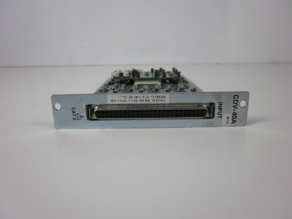 KYOWA CDV-40A/M12 Strain Voltage Measurement Card for EDX-2000A 8 Channels [w1231119235]