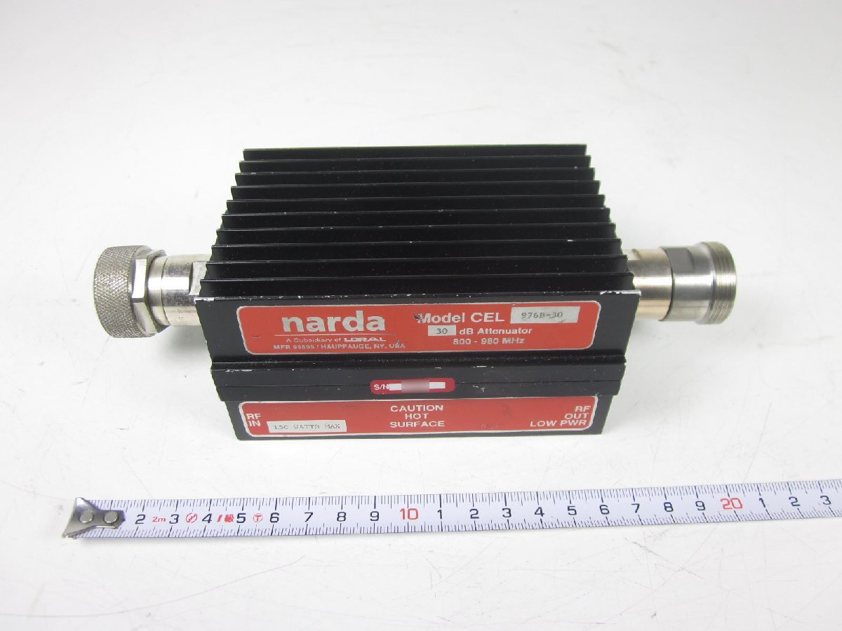 Narda CEL976B-30 High Power Coaxial Fixed Attenuator 30dB 800-980MHz 150W [r1231131209]