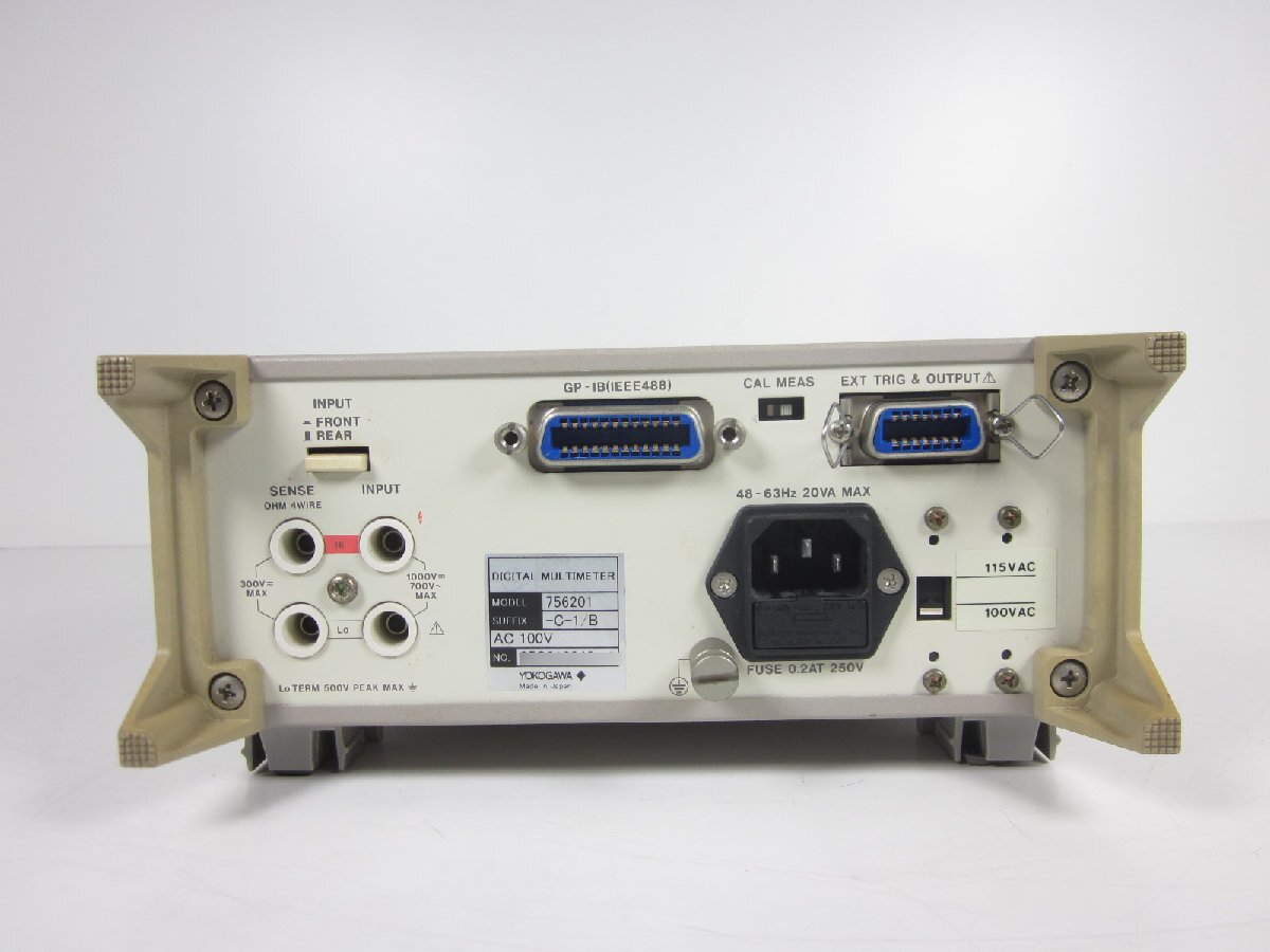 Yokogawa 756201-C-1/B Multimeter 6.5 Digit 4-Wire Resistance Measurement [t1231119416]
