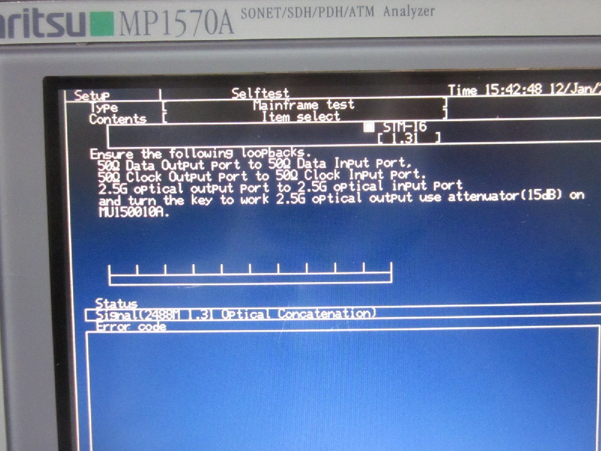 Anritsu MU150010A 2.5G Unit 1310/1550nm [f1231123605]