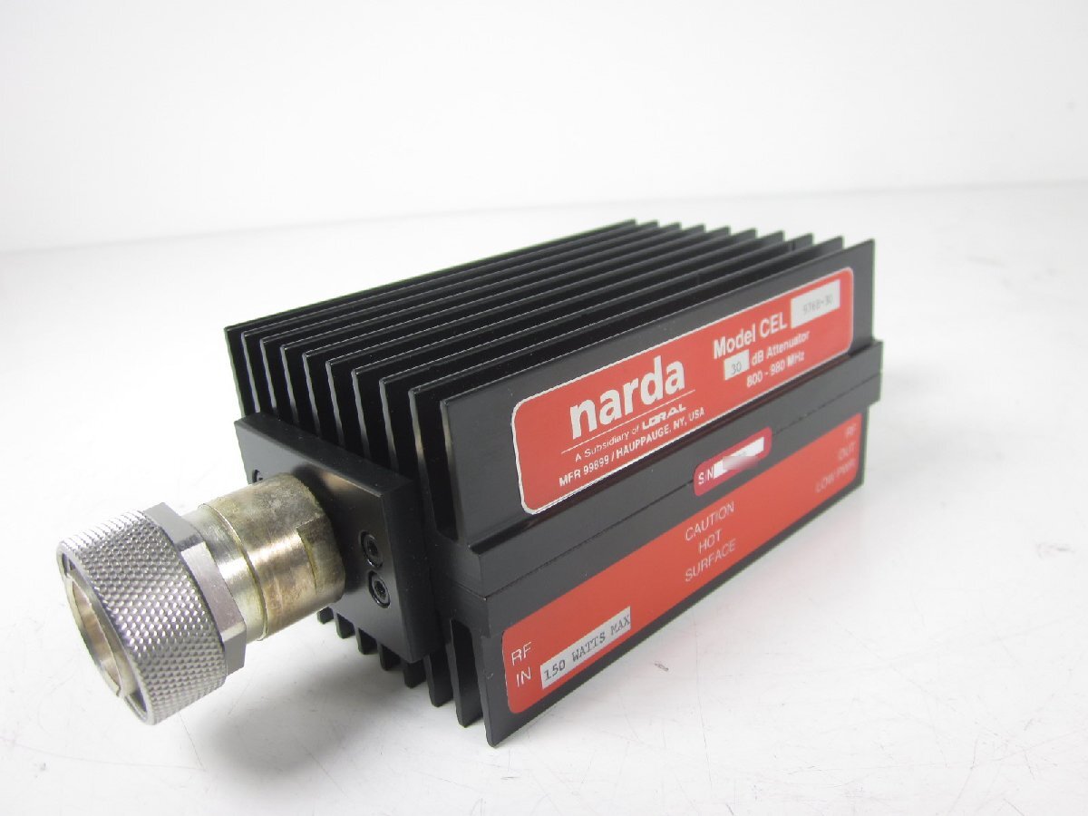 Narda CEL976B-30 High Power Coaxial Fixed Attenuator 30dB 800-980MHz 150W [w1231119333]