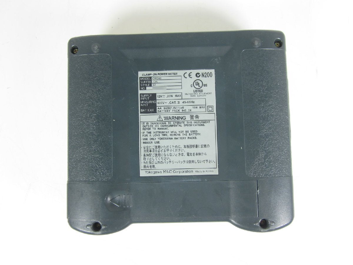 Yokogawa CW240/DA/S2 Clamp Power Meter AC 200A [d1231123941]