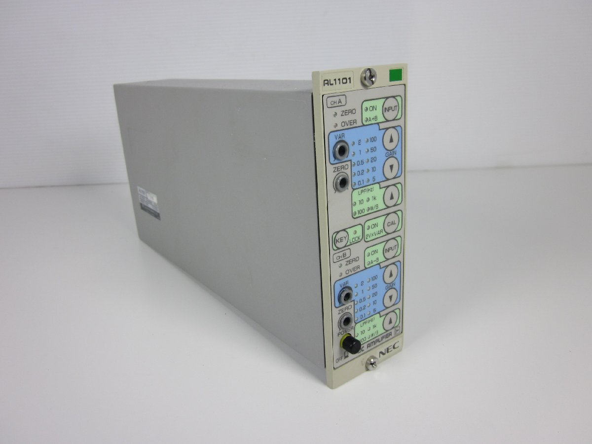 NEC AL1101 Isolation DC Amplifier 2ch Gain 0.1-100 Steps DC-10kHz [h1231119897]
